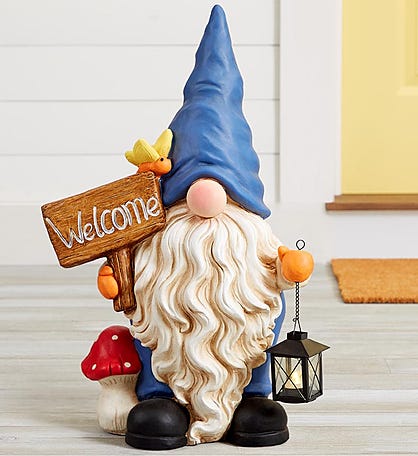 Welcome Garden Gnome - 24"